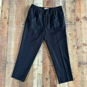 Ami Alexandre Mattiussi Black Elastic Waist Dress Pants Size 42